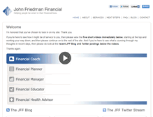 Tablet Screenshot of johnfriedmanfinancial.com